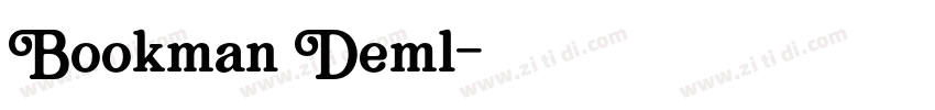 Bookman Deml字体转换